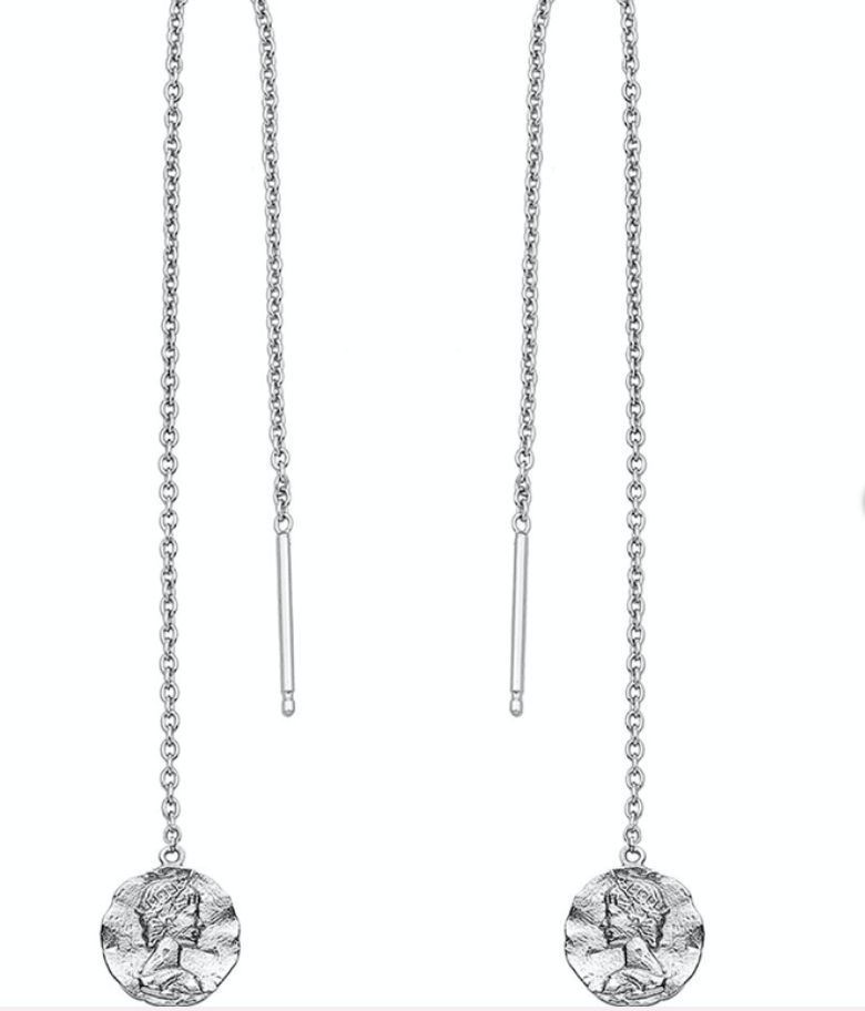 Ania Haie ~ Silver Roman Empress Threader Earrings