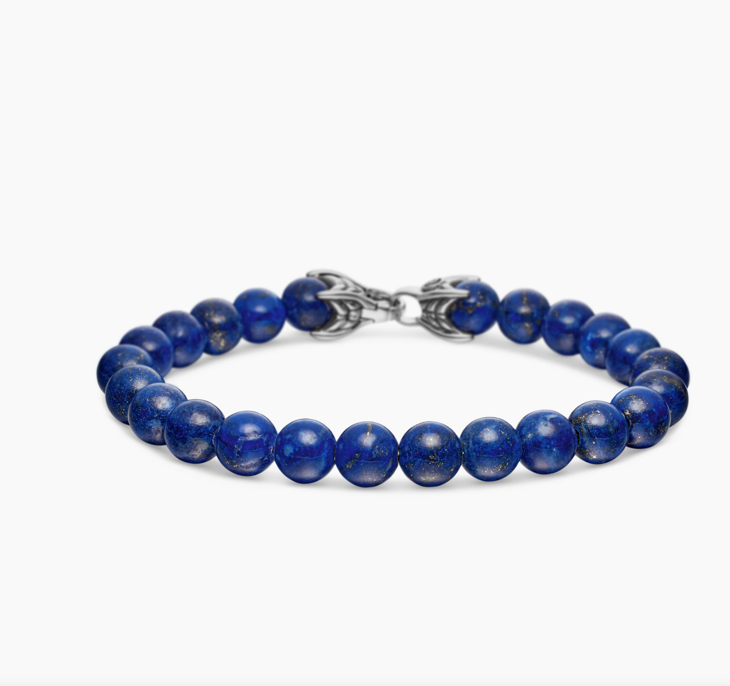David Yurman Mens Lapis Beaded Bracelet