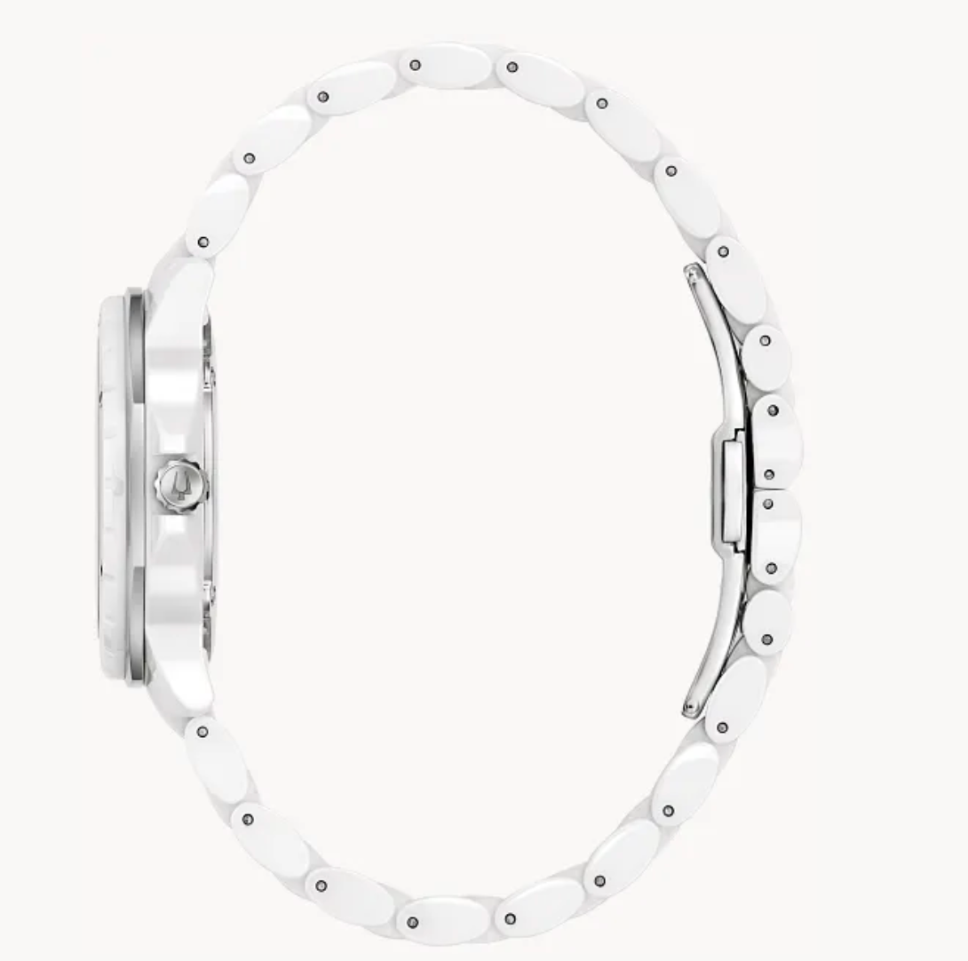 Bulova Marine Star Marc Anthony Womens White Bracelet Watch