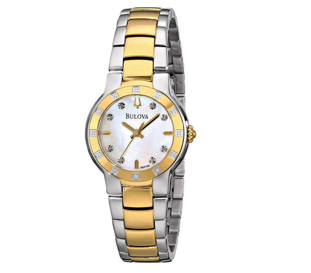 Bulova Women's Diamond Two-Tone Watch
