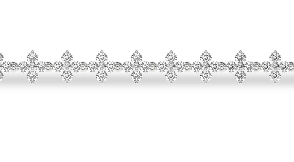 Flower Petals Stud Bracelet (Round)