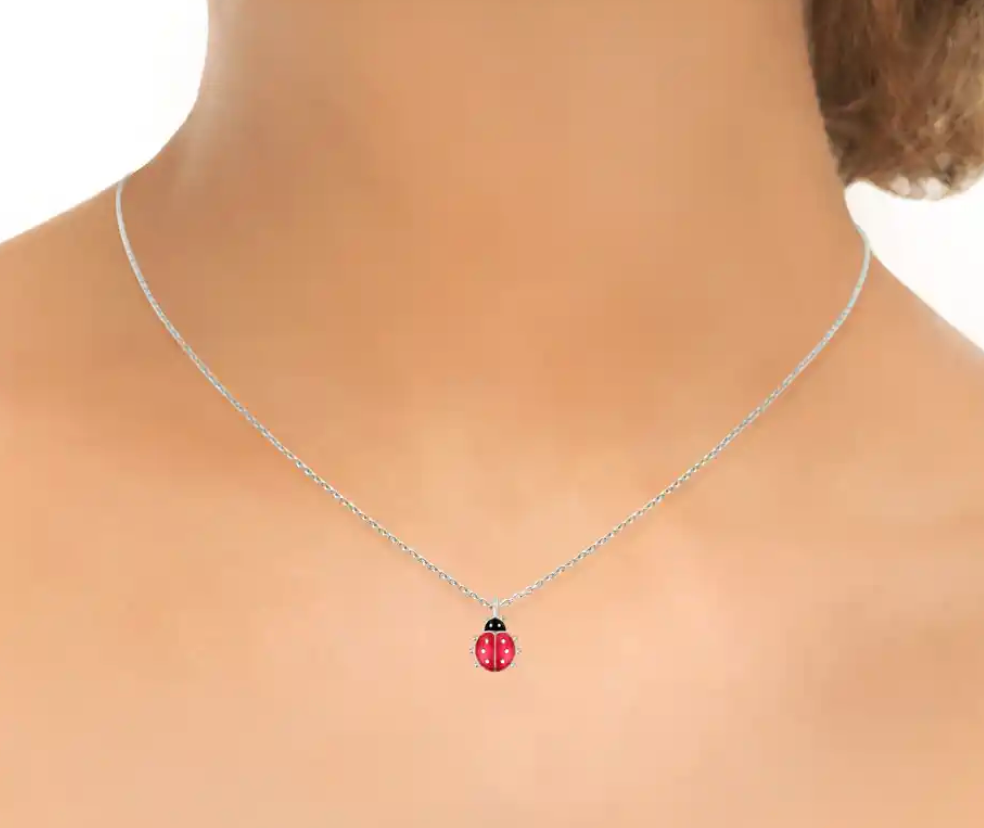 Red Ladybug Necklace
