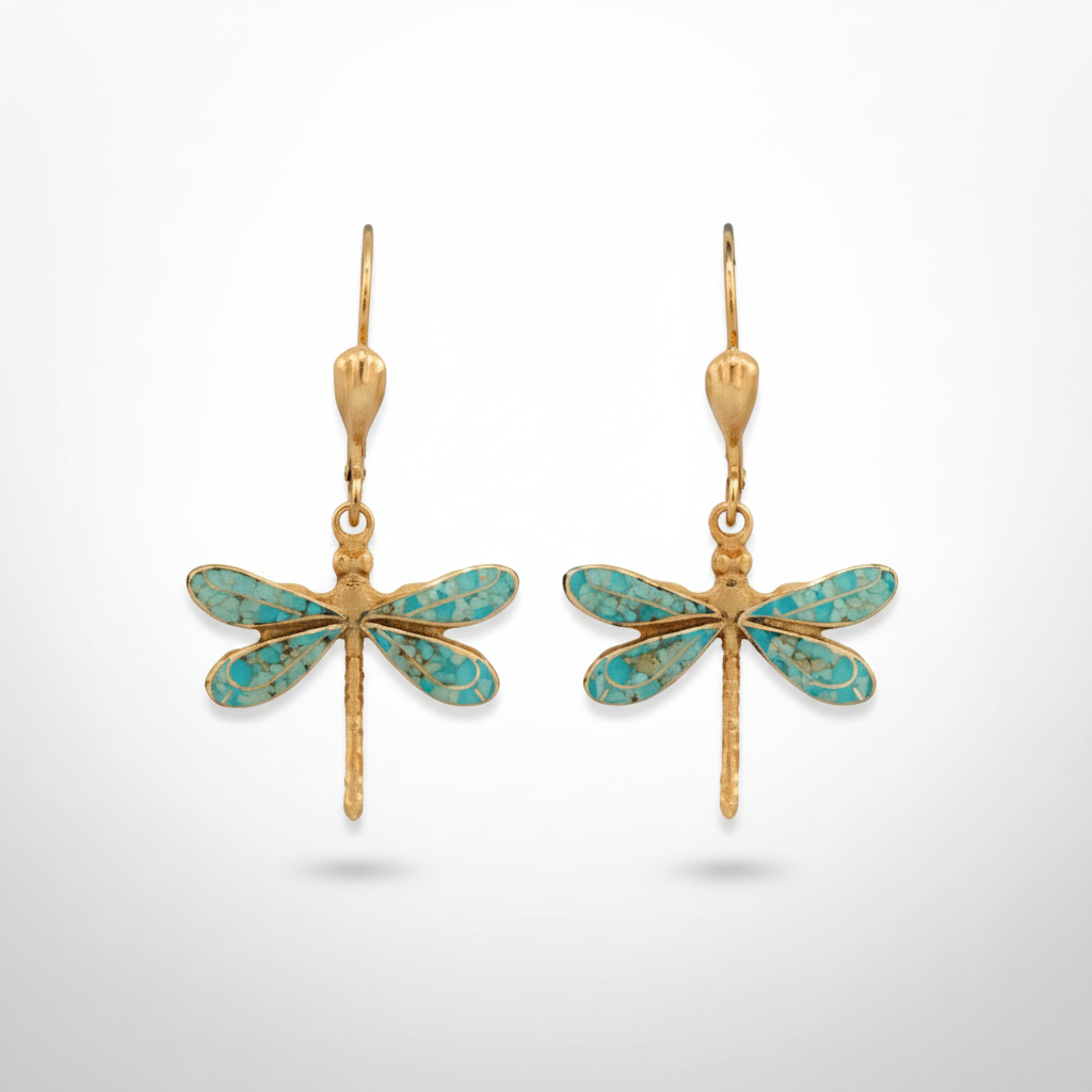Enamel Dragonfly Earrings