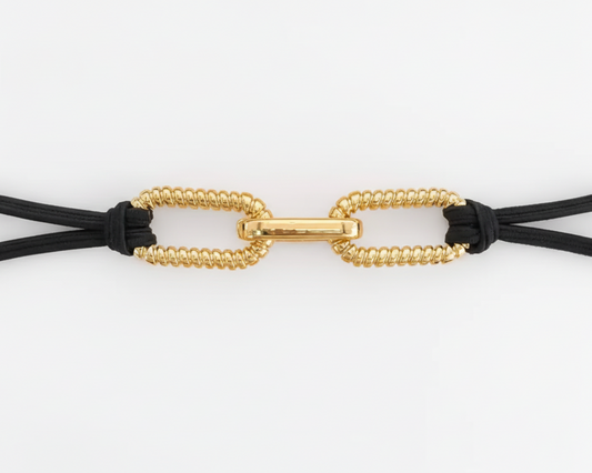 Twisted Paperclip Chain Hair Tie Bracelet