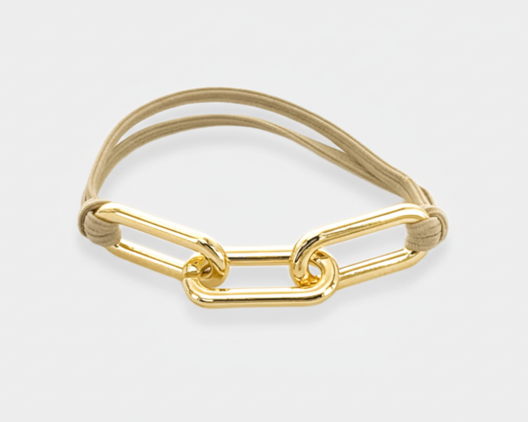 Oversized Paperclip Hair Tie Bracelet
