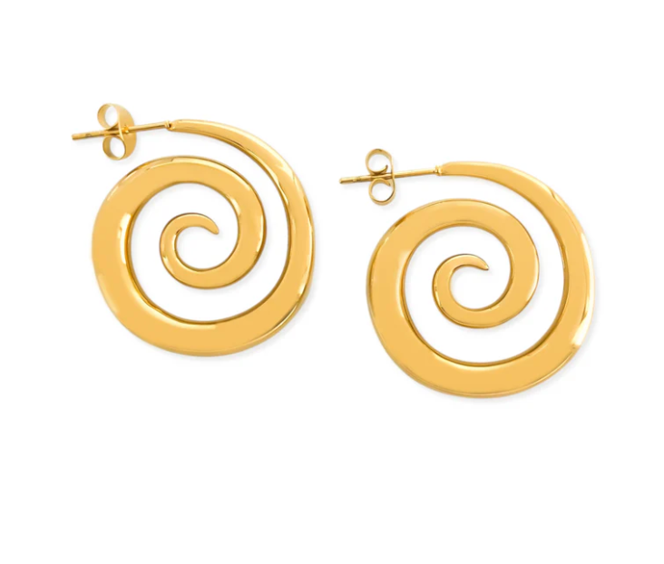 Swirl Water Resistant Earrings