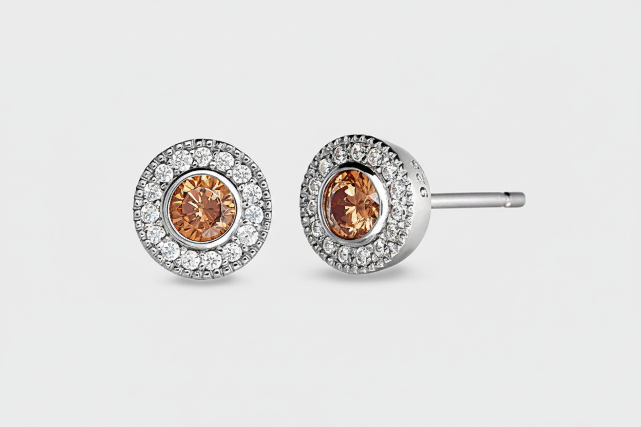 November Birthstone Stud Earrings