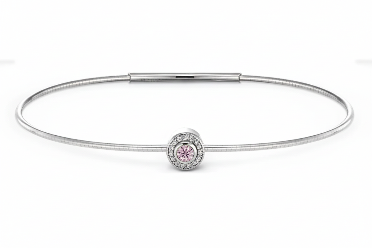 October Birthstone Bangle Bracelet