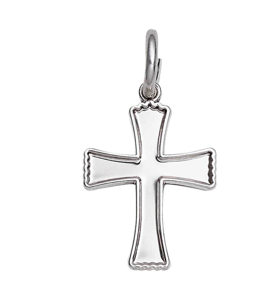 Scalloped Cross Charm
