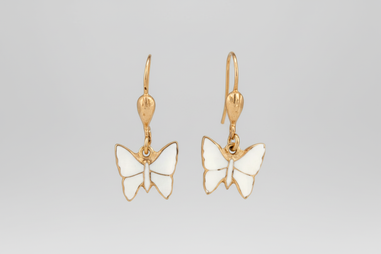 Enamel Butterly Earrings