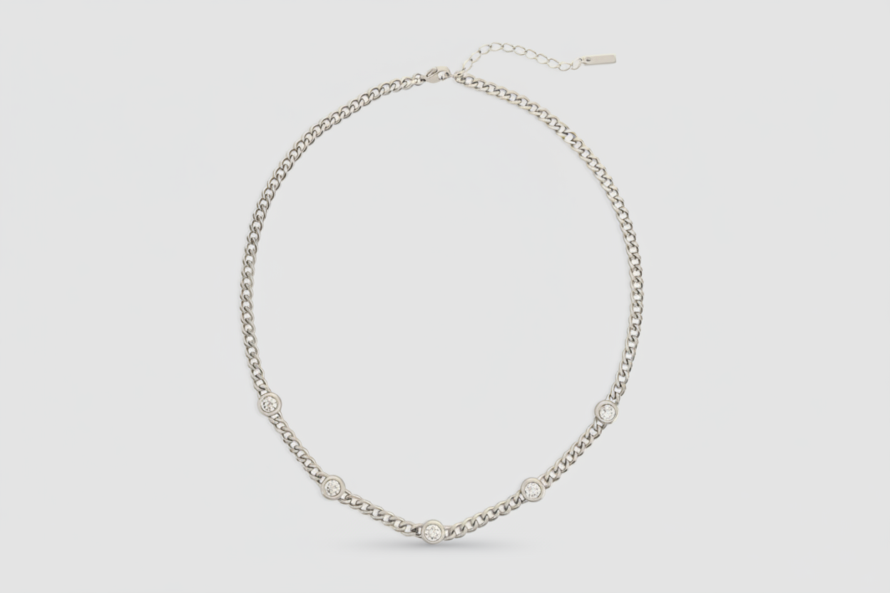 Water Resistant Necklace SIlver