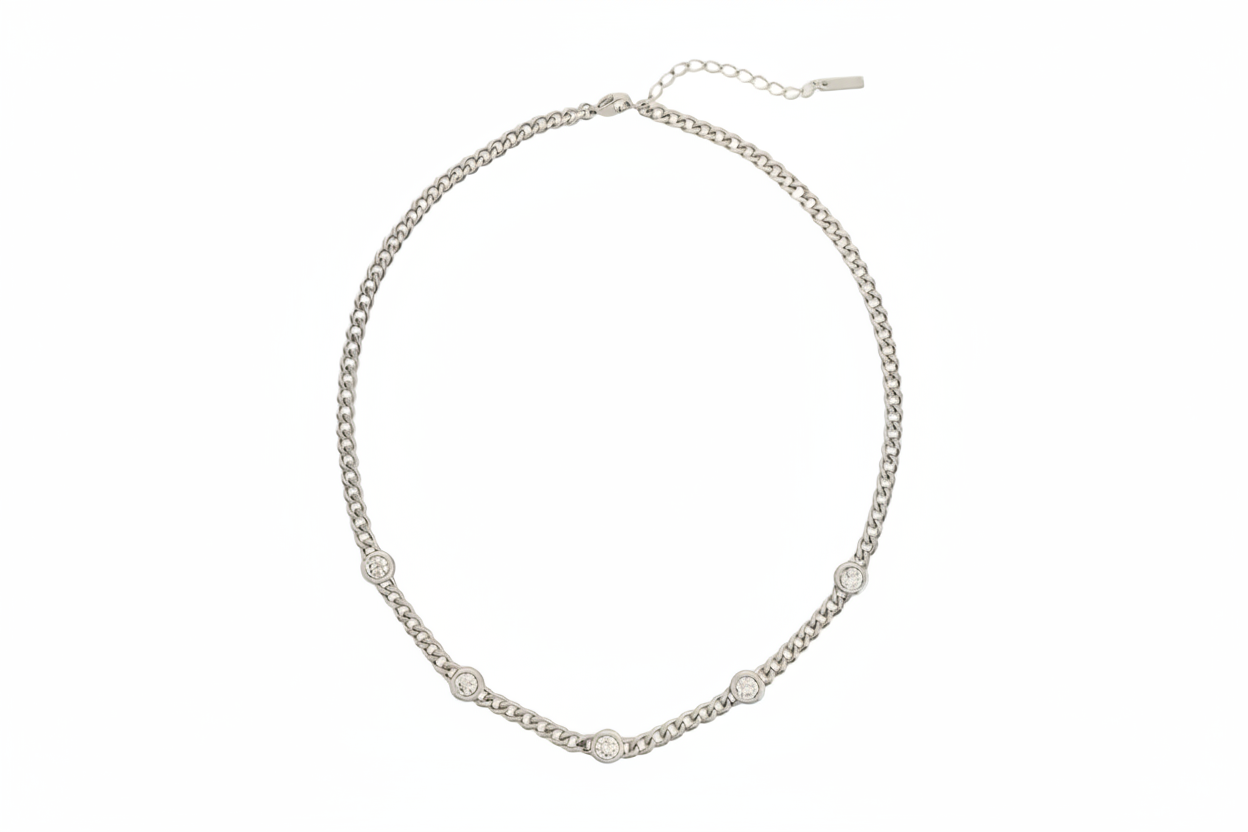 Water Resistant Necklace SIlver