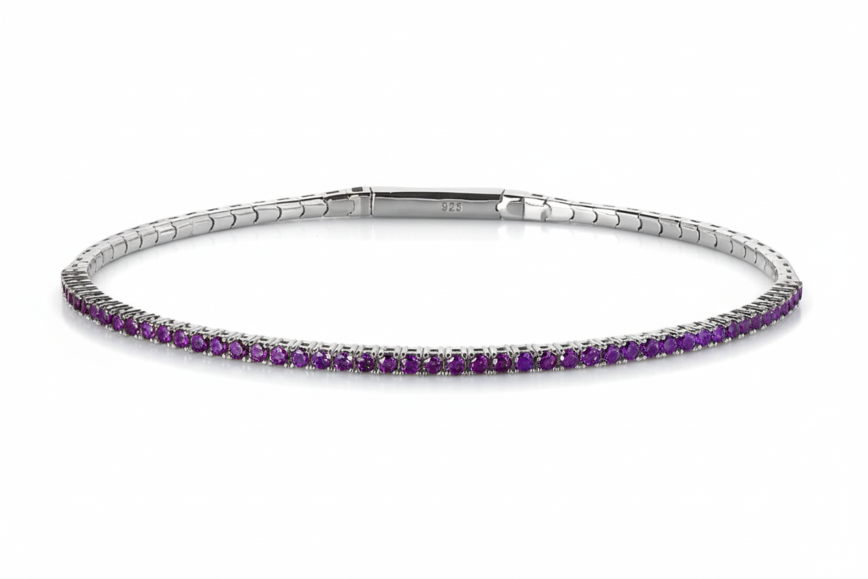 February Birthstone Flex Bracelet