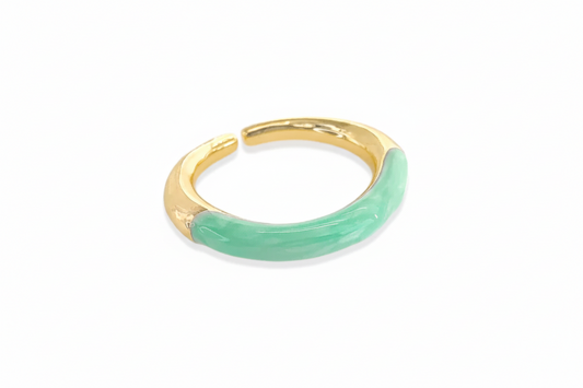 Glittery Enamel Ring Mint
