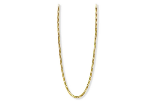 Stellari Gold 2.0mm PaperClip Neck Chain 18"