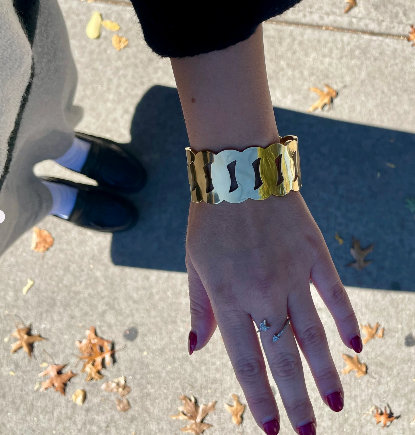 OMG ~ Chunky Gold Braid Bracelet