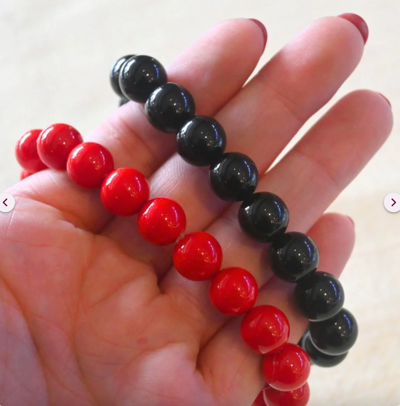 Mens Stretch Bead Bracelet