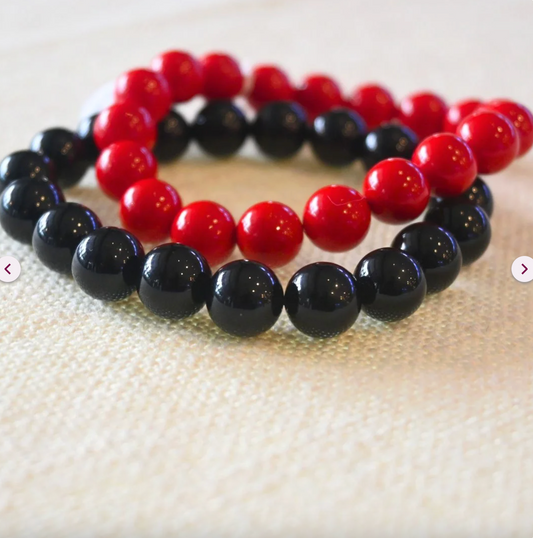 Mens Stretch Bead Bracelet