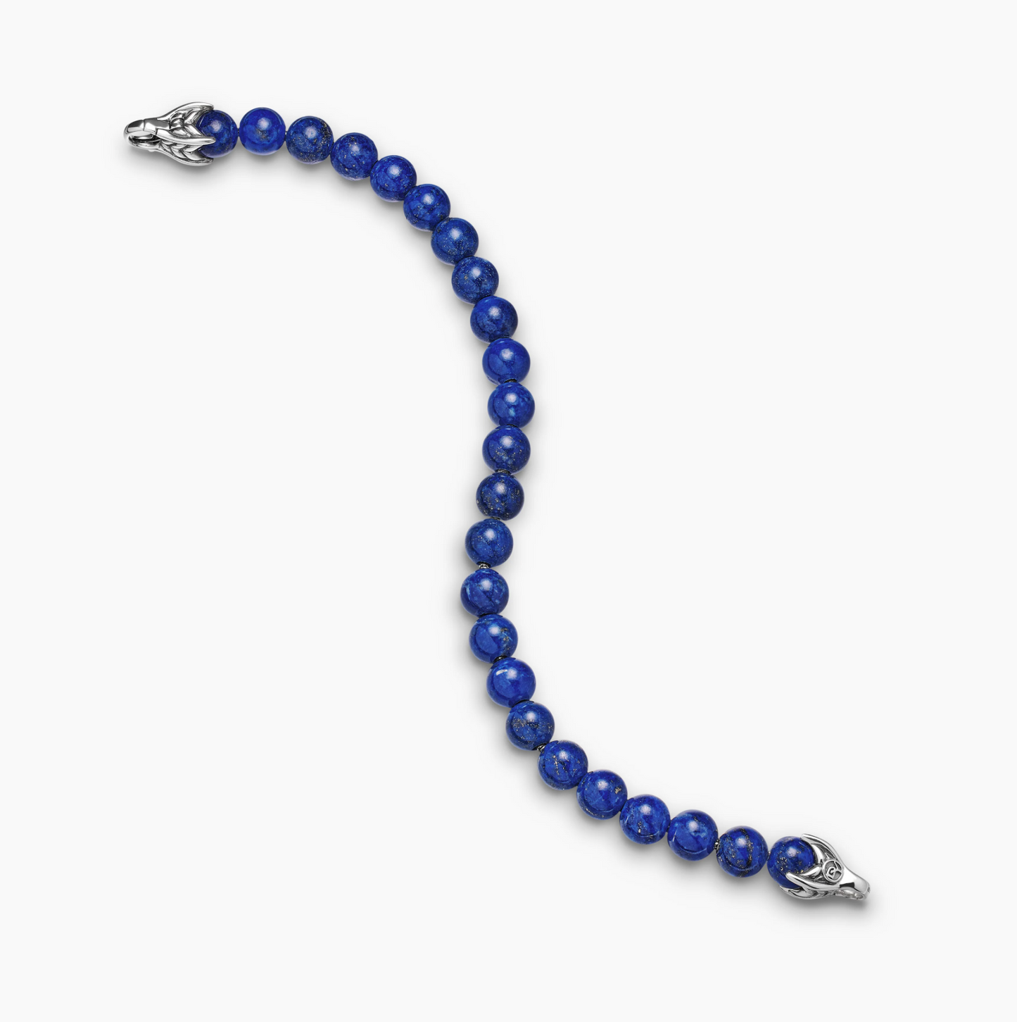 David Yurman Mens Lapis Beaded Bracelet