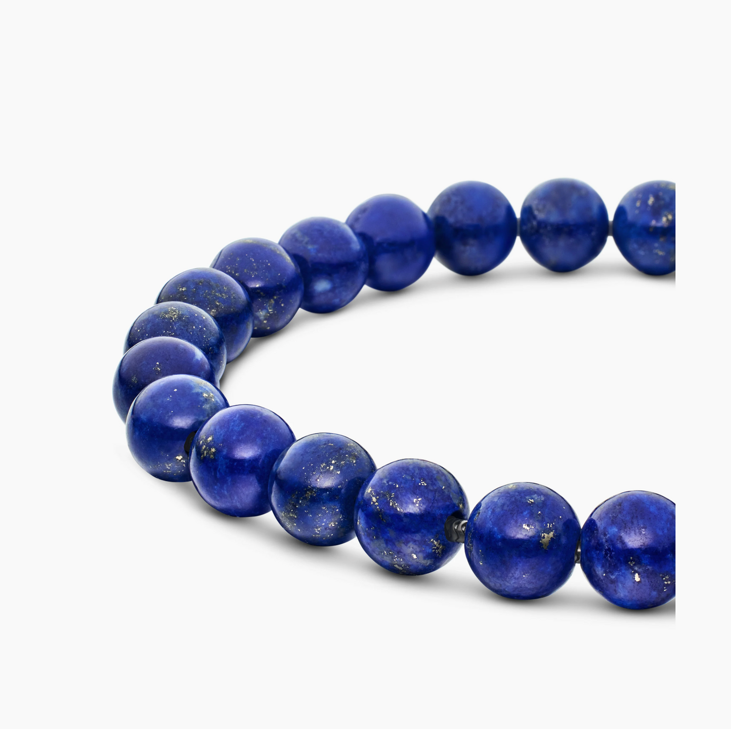 David Yurman Mens Lapis Beaded Bracelet