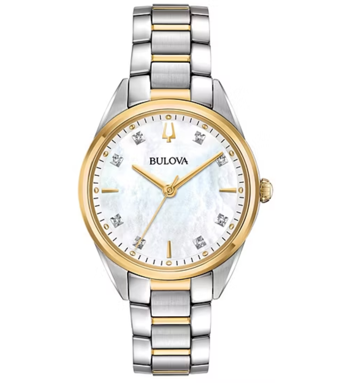 Bulova Sutton Womens Two Tone Stainless Steel Bracelet Watch 98p184