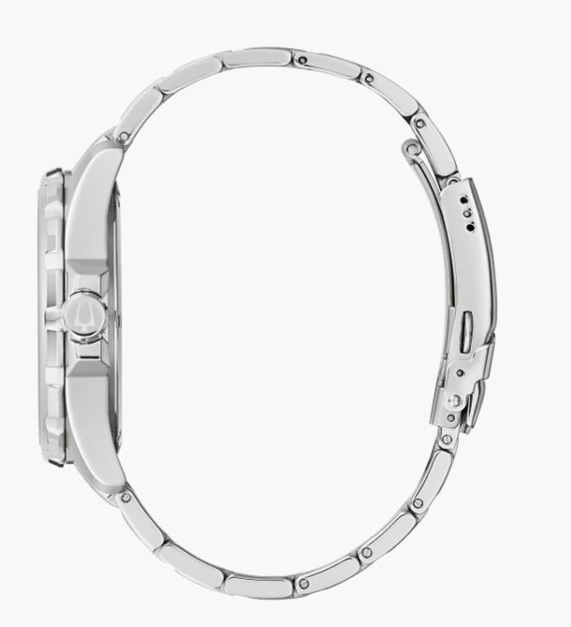 Black Dial Stainless Steel Bracelet Marine Star