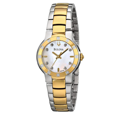 Bulova Women's Diamond Two-Tone Watch