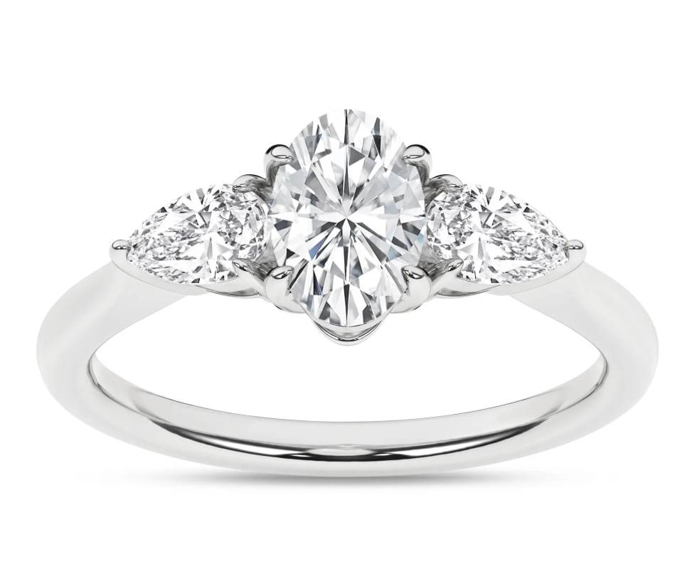3-Stone Ring (Oval + Pear)
