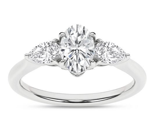 3-Stone Ring (Oval + Pear)