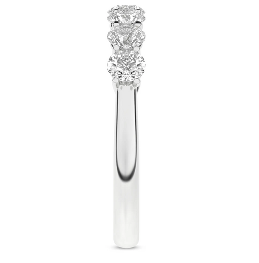 7-Stone Band Silver (Round)
