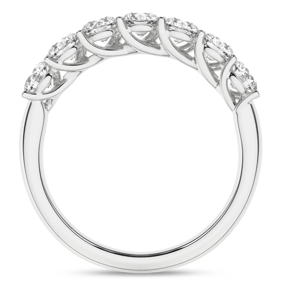 7-Stone Band Silver (Round)