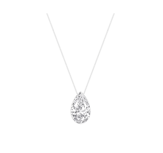 Seamless Solitare Pendant (Pear)