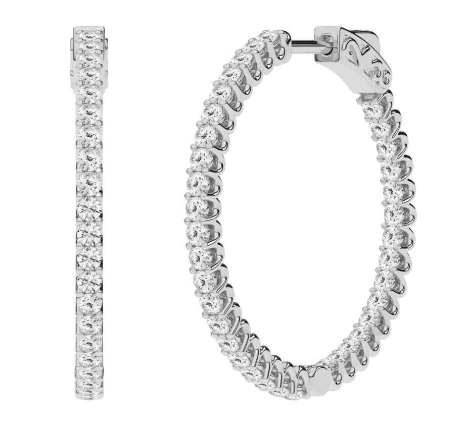 Inside-Out Hoop Earrings (Round)