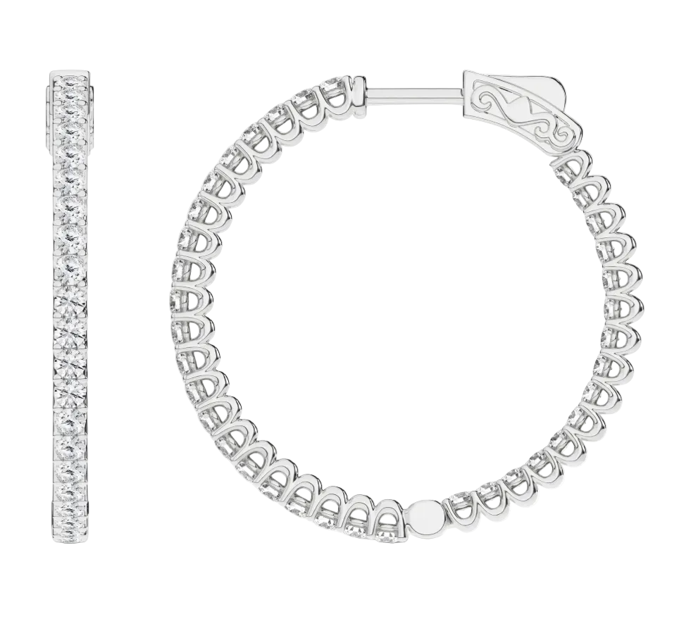Inside-Out Hoop Earrings (Round)