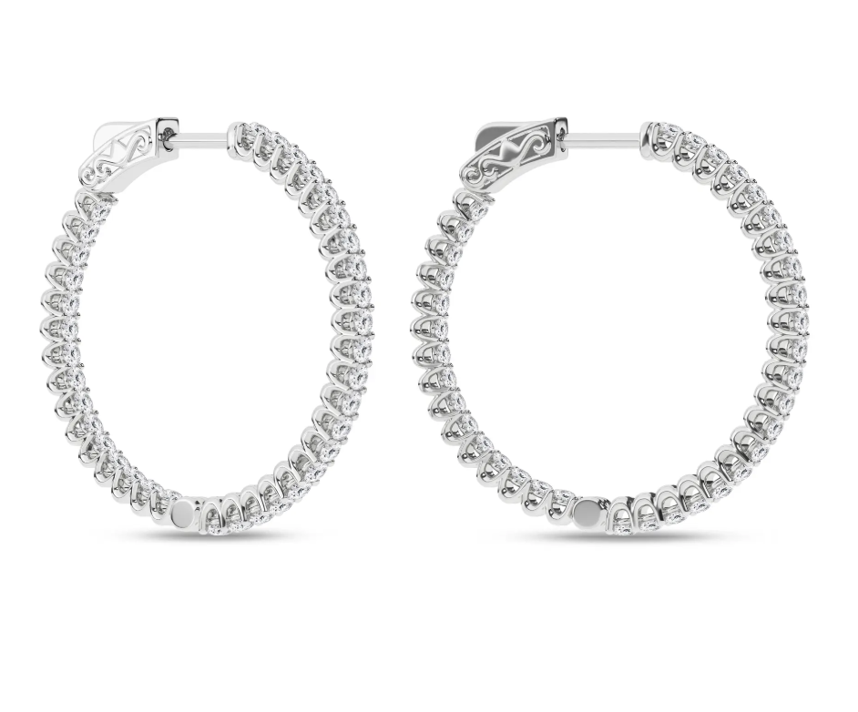 Inside-Out Hoop Earrings (Round)