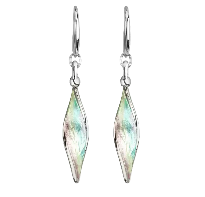 Green Aurora Wire Earrings.