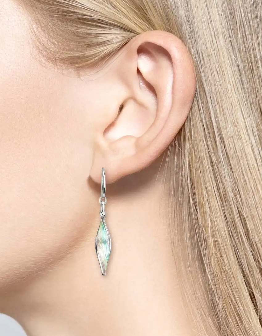 Green Aurora Wire Earrings.