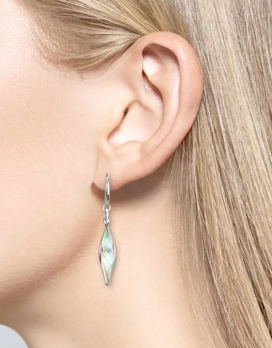 Green Aurora Wire Earrings.