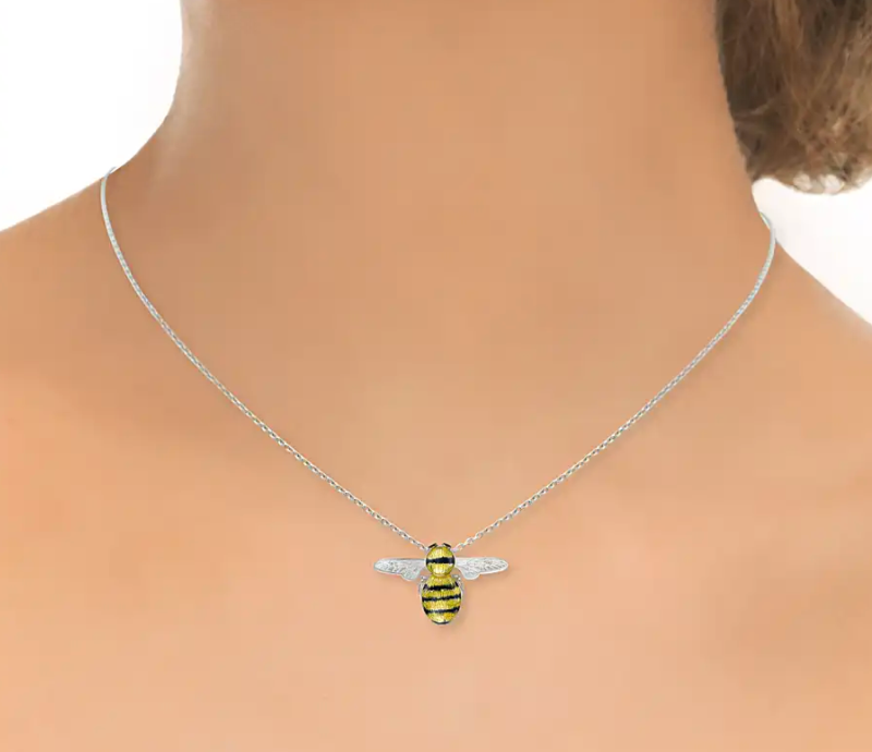 Yellow Bee Necklace
