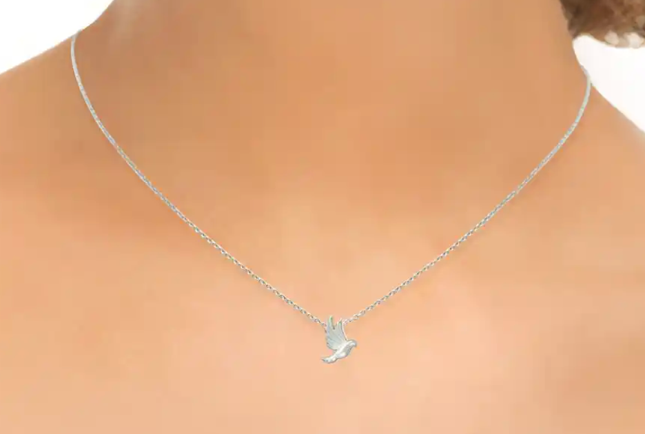 White Dove Necklace