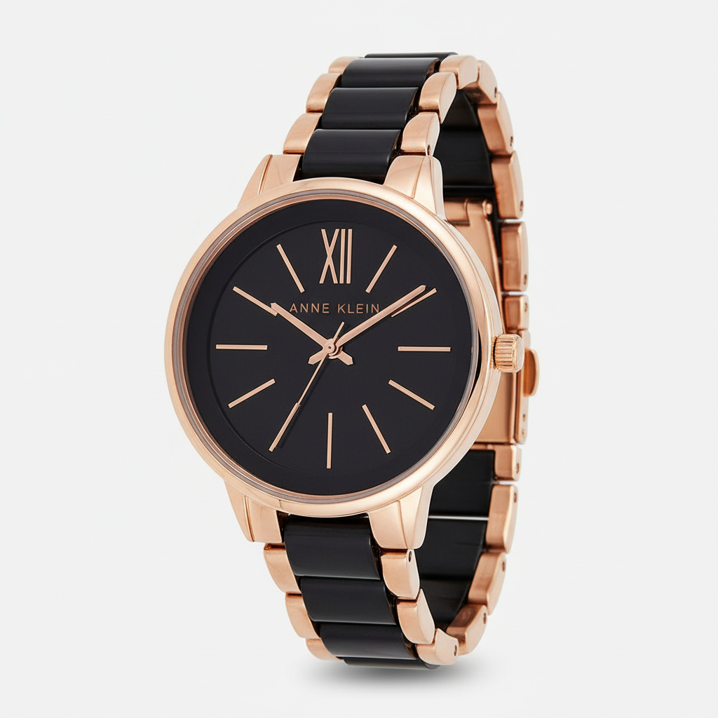 Anne Klein Rose Gold Resin Japanese Quartz Fashion Watch