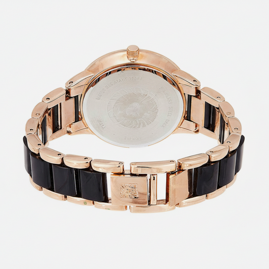 Anne Klein Rose Gold Resin Japanese Quartz Fashion Watch