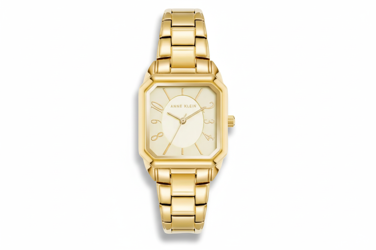 Women’s Gold Tone Square Bracelet Watch