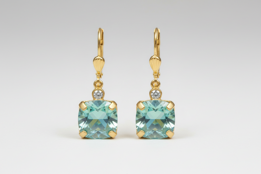 Blue Crystal Earrings