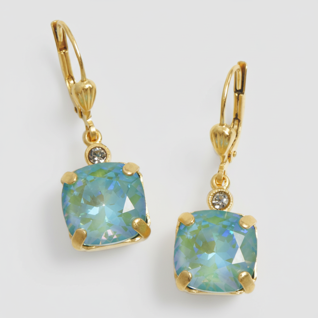 Blue Crystal Earrings