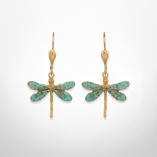 Enamel Dragonfly Earrings