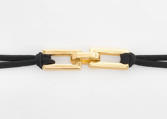 Rectangle Chain Hair Tie Bracelet