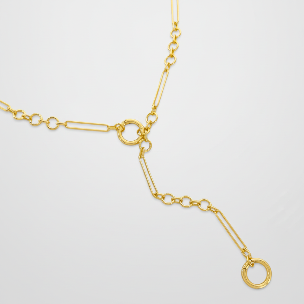 Double Spring RIng Necklace