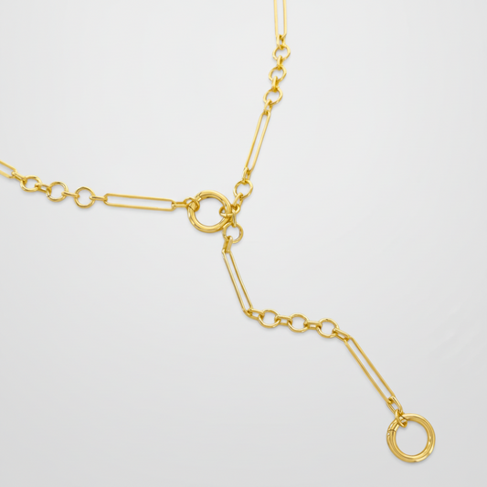 Double Spring RIng Necklace