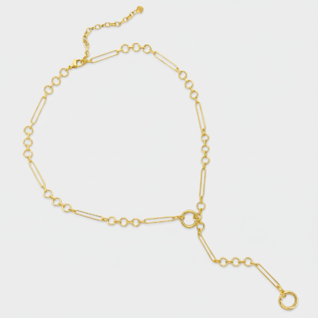 Double Spring RIng Necklace